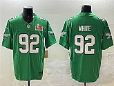 Men's Philadelphia Eagles #92 Reggie White Green 2025 Super Bowl LIX Patch F.U.S.E. Throwback Vapor Untouchable Limited Stitched Jersey,baseball caps,new era cap wholesale,wholesale hats